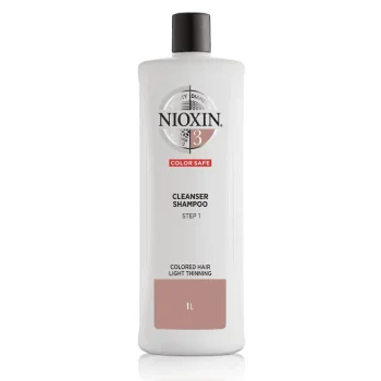 NIOXIN 3-Part System 3 Cleanser Shampoo for Coloured Hair with Light Thinning 1000ml
